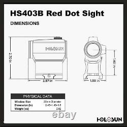 Holosun HS403B Micro Optical Red Dot Sight