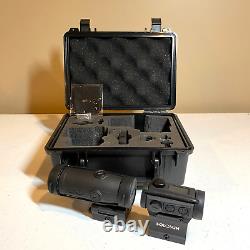Holosun HS403C 2 MOA Dot Micro Red Dot Sights & HM3X 3X Magnifier Combo with Case