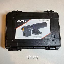 Holosun HS403C 2 MOA Dot Micro Red Dot Sights & HM3X 3X Magnifier Combo with Case