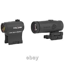 Holosun HS403C 2 MOA Dot Micro Red Dot Sights & HM3X 3X Magnifier Combo with Case