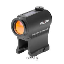 Holosun HS403C 2 MOA Micro Red Dot Optic with Solar Failsafe- HS403C