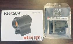 Holosun HS403R 2MOA Scope (Black) Red Dot Sight/ Midwest Industries Qd Mount