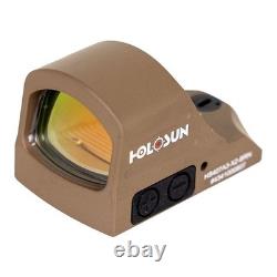 Holosun HS407A3 Brown 3MOA Reflex Sight HS407A-3-X2-BRN RMR Mount Shake Awake