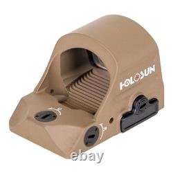 Holosun HS407A3 Brown 3MOA Reflex Sight HS407A-3-X2-BRN RMR Mount Shake Awake