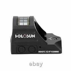 Holosun HS407C-X2 Classic Open Reflex Optical Red Dot Sight