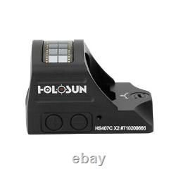 Holosun HS407C X2 Red Dot Handgun Open Reflex Sight 2 MOA RMR-compat FAST SHIP