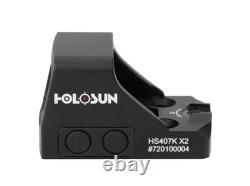 Holosun HS407K-X2 1x 6 MOA Dot Red Dot Sights Black
