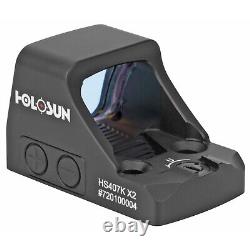 Holosun HS407K-X2 Compact 6MOA Dot Only Open Reflex Sight with Shake Awake
