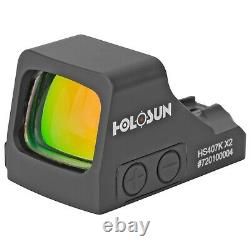 Holosun HS407K-X2 Red Dot Reflex Sight Pistol 6 MOA DOT fits RMSc Footprint