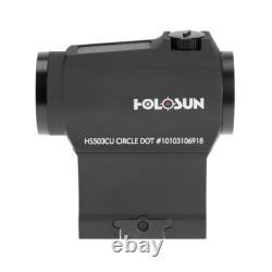 Holosun HS503CU Paralow Circle Red Dot Sight w Cleaning Pen & Cloth & Battery