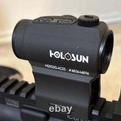 Holosun HS503G-ACSS Micro Red Dot Sight ACSS CQB Reticle Black