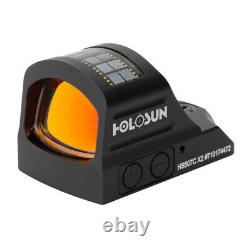 Holosun HS507C-X2 Multi Reticle Circle Dot Open Reflex Sight with Solar Failsafe