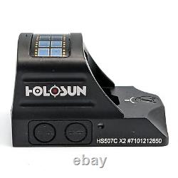 Holosun HS507C X2 Series Red Dot Sight 2-MOA Dot Black