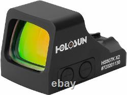 Holosun HS507K-X2 2 MOA Circle Dot Mini Reflex Red Dot Sight Shake Awake
