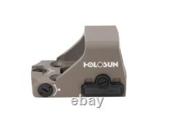Holosun HS507K-X2 FDE Multi-Reticle Circle Dot Red Dot Sight withShake Awake