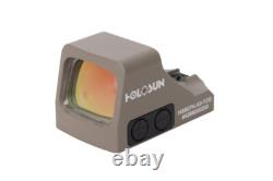 Holosun HS507K-X2 FDE Multi-Reticle Circle Dot Red Dot Sight withShake Awake