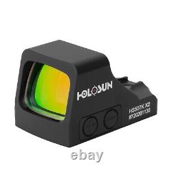 Holosun HS507K X2 Open Reflex Multi-Reticle Optical Red Dot Sight, Conceal Carry