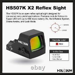 Holosun HS507K-X2 Red Dot Reflex Sight for Pistol