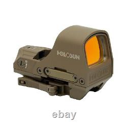 Holosun HS510C-FDE Multi-Reticle Red 2 MOA Dot & 65 MOA circle Open Reflex Sight
