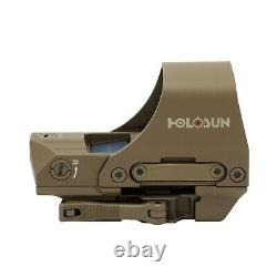 Holosun HS510C-FDE Multi-Reticle Red 2 MOA Dot & 65 MOA circle Open Reflex Sight