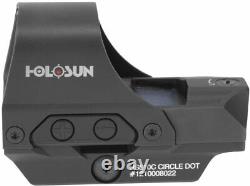 Holosun HS510C Open Reflex Circle Dot Holographic Red Dot Sight Solar Power