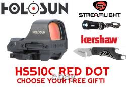 Holosun HS510C Open Reflex Multi Reticle Red Dot Sight QD Mount With FREE GIFT