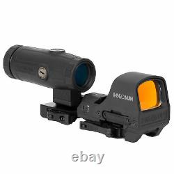 Holosun HS510C Open Reflex Red Dot Sight + HM3X 3X Magnifier Combo Set