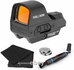 Holosun HS510C Reflex Red Dot Sight with Lens Cleaning Pen and Cloth Bundle