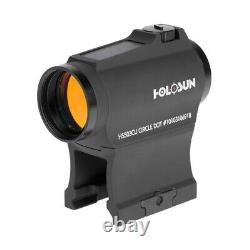Holosun Micro Red Dot 20mm Dual Reticle, Solar Dot withRing/Turret Guard HS503CU