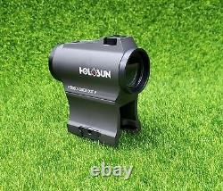 Holosun Micro Red Dot 20mm Dual Reticle Solar Dot withRing/Turret Guard HS503CU