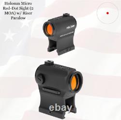 Holosun Micro Red-Dot Sight (2 MOA) with Riser Paralow & Magnifier Options- HS403B