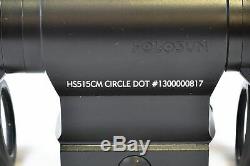 Holosun Military Grade Micro, Black, Small, HS515CM Red Dot Sight