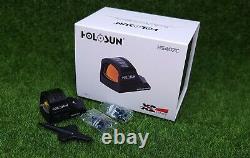 Holosun Open Reflex 407 2 MOA Red Dot Sight Solar Power, Black HS407C X2