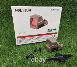 Holosun Open Reflex Compact Micro Green Dot Sight 6 MOA Reticle HE407K-GR X2 FDE