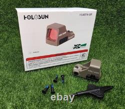 Holosun Open Reflex Compact Micro Green Dot Sight 6 MOA Reticle HE407K-GR X2 FDE