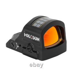 Holosun Red Dot 1x 2MOA Open Reflex Sight Black withSolar Failsafe HS407C-X2