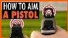 How To Aim A Pistol Using Iron Sights Or A Red Dot And Why You Miss