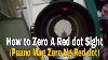How To Zero A Red Dot Sight Paano Mag Zero Ng Red Dot Sight