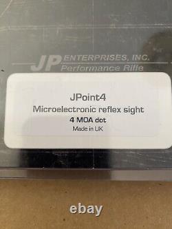 JP Enterprises Red Dot Sight JPoint4 / 4 MOA Dot Microelectronic Reflex Sight