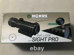 Konus Optical & Sport Systems Dual 1-2x30 Sight Pro Tactical Red Dot Sight