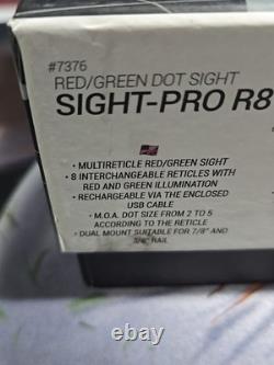 Konus Sight-Pro R8 Rechargeable Red/Green Dot Sight with8 Reticles