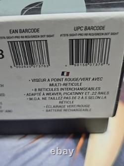 Konus Sight-Pro R8 Rechargeable Red/Green Dot Sight with8 Reticles