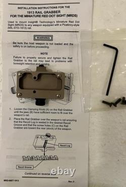 L3 Warrior Systems 3.5 MOA, MRDS Mini Red Dot Sight, Tan MRD-000-A12 MRD715 Rev1