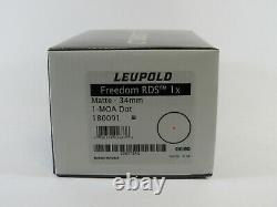 LEUPOLD Freedom RDS Black 1x34mm 1 MOA Red Dot Sight (180091)