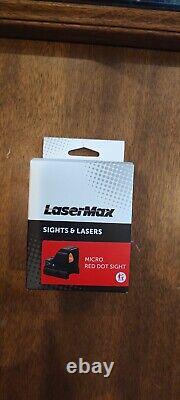 LaserMax Micro Red Dot Sight 4 MOA Matte Black With RMSc Footprint LMMRDS