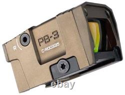 Lead & Steel Pandora Pb-3 Red Dot Reflex Sight, Earth, PB-3R-FDE