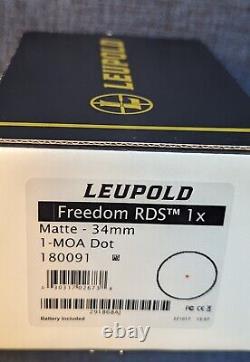 Leupold Freedom RDS Red Dot Sight 180091 1x34mm Brand New in box No Mount