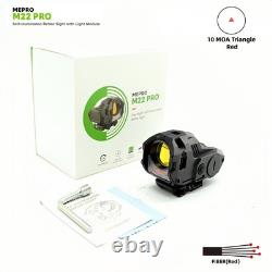 M22 PRO Reflex Red Dot Sight 1x28mm Triangle 10 MOA US Stock Hunting Optic