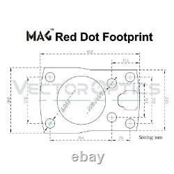 MICRO RED DOT SIGHT FOR RMSc RMS 407K 507K ROMEO 0 DELTA POINT OPTIMA FOOTPRINT
