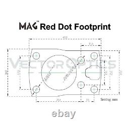 MICRO RED DOT SIGHT FOR RMSc RMS 407K 507K ROMEO 0 DELTA POINT PRO FOOTPRINT FDE